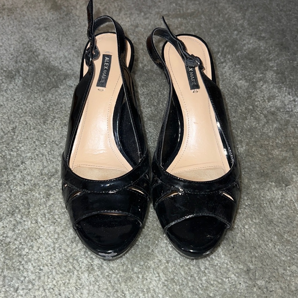 Sling back Black Heels